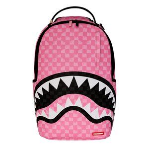 Sprayground Pink Paradise Drip Backpack🔥New Black Bookbag Large School Bag